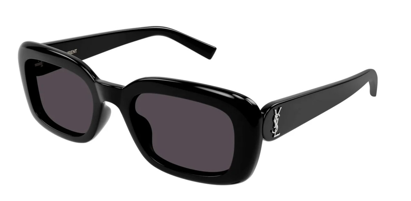 Saint Laurent, SLM130, 001 BLACK, 53